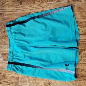 (S) Under Armour Loose Fit HeatGear Basketball Shorts Sporty Classic Gym Workout